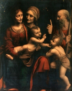 Holy Family with Saints Anne and John the Baptist by Bernardino Luini
