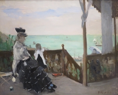 In a Villa at the Seaside by Berthe Morisot