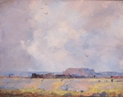In the Plateau Country, with an Inhabited Pueblo by William Henry Holmes