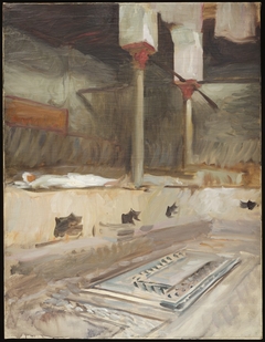 Interior of a Bath House by John Singer Sargent