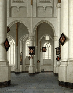 Interior of Saint Laurence's church in Rotterdam by Anthonie de Lorme
