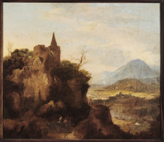 Italianserend landschap. by anonymous painter