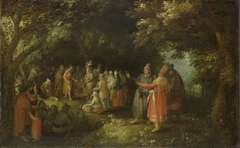 John the Baptist Preaching by David Vinckboons
