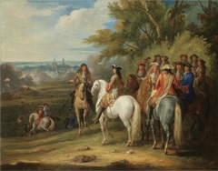 King Louis XIV at the taking of Maastricht, 30 June 1673 by Adam Frans van der Meulen