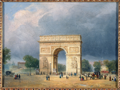 L'Arc de Triomphe de l'Étoile by François Etienne Villeret