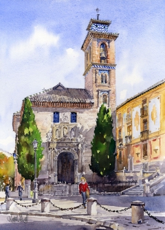 La Iglesia de Santa Ana, Granada by Margaret Merry