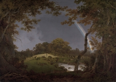 Landscape with a Rainbow by Joseph Wright of Derby