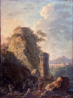 Landscape with Aqueduct by Carlo Bonavia