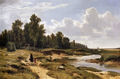 Ligovka River in Konstantinovka, near St. Petersburg