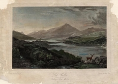 Loch Cullen (Ross-shire) Looking South West - Joseph Swan - ABDAG014496 by Joseph Swan