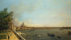 London: The Thames from Somerset House Terrace towards the City by Canaletto
