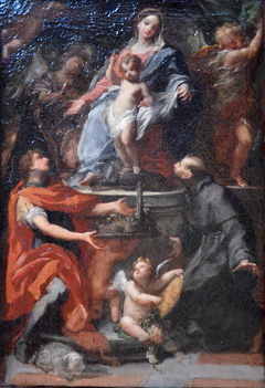 Madonna and Child with St. Vitus and St. Francis by Marco Benefial