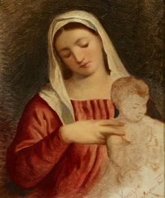 Madonna with Child – Copy of the fragment of the painting "Madonna with Child and Saints" by Bonifacio Veronese