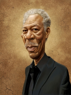 Morgan Freeman by Mark Hammermeister