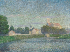 Morning on the Marne at Meaux by Albert Dubois-Pillet