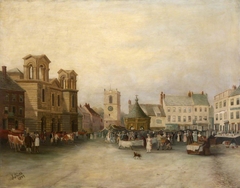Morpeth Market Place by James Burrell Smith