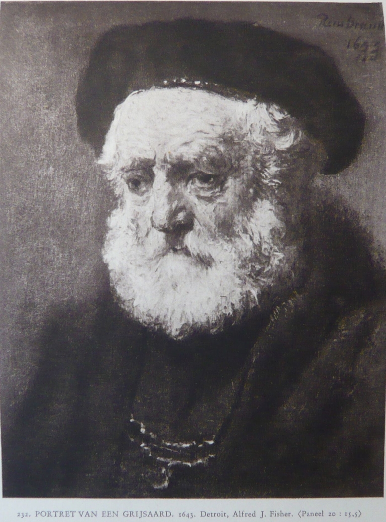 Old man with beard and beret