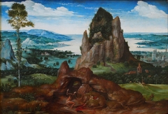 Paysage avec saint Jérôme by Cornelis Massijs