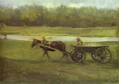 Peasant Woman in a Cart