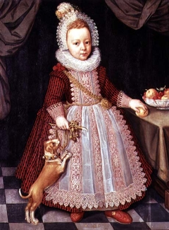 Portrait of a Child with a Rattle by Paul van Somer I