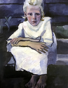 Portrait of a girl by Olga Rozanova