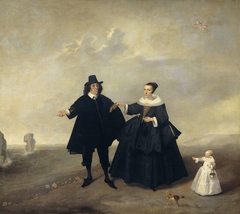 Portrait of a Married Couple with Child, Members of the Beresteyn Family by Unknown Artist