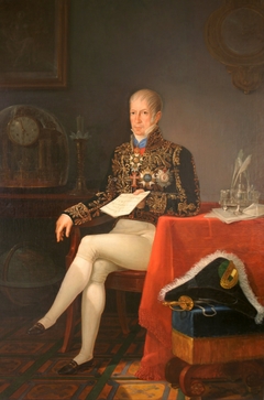 Portrait of Antônio Luís Pereira da Cunha, Marquis of Inhambupe by Simplício Rodrigues de Sá