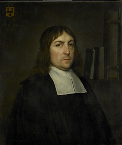 Portrait of Barend Hakvoort (1652-1735), bookseller, church reader and catechism master in Zwolle by Hendrick ten Oever