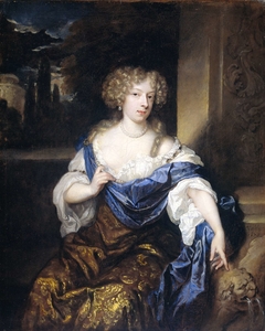 Portrait of Helena Ctaharina de Witte 91661-95), wife of Iman mogge, lord of Haamstede by Caspar Netscher
