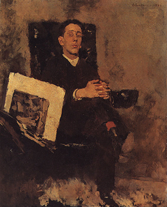 Portrait of Manuel Gustavo Bordalo Pinheiro by Columbano Bordalo Pinheiro