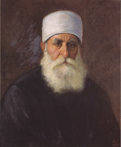 Portrait of Sheikh Saïd Hamdane by Moustafa Farroukh