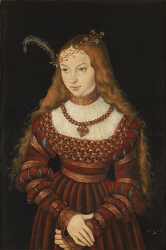 Portrait of Sibylle von Cleve by Lucas Cranach the Elder