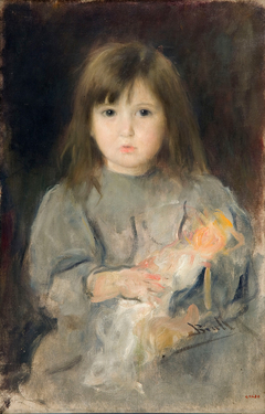 Portrait of the artist's daughter by Joan Brull Vinyoles