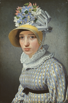 Portrait of model Maddalena or Anna Maria Uhden by Christoffer Wilhelm Eckersberg