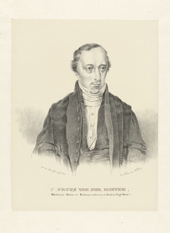 Portret van C. Pruys van der Hoeven by Abram van der Horn