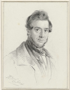 Portret van Hendrik Leonard Muller by Henricus Wilhelmus Couwenberg