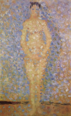 Poseuse debout, de face, étude pour Les Poseuses by Georges Seurat