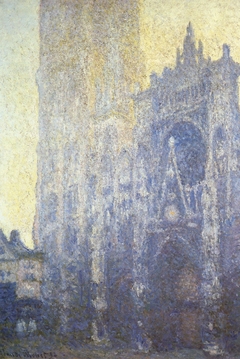Rouen Cathedral, Portal, Morning Light by Claude Monet