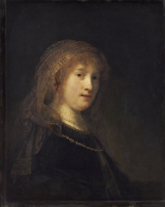 Saskia van Uylenburgh, the Wife of the Artist by Rembrandt