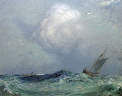 Seascape by Carl Wilhelm Bøckmann Barth