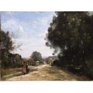 Sèvres-Brimborion. Vue prise en regardant Paris by Jean-Baptiste-Camille Corot