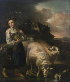 Shepherdess with her Sheep
