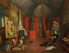 Sir Joseph Noel Paton, 1821 - 1901. Artist (in his studio) by John Ballantyne