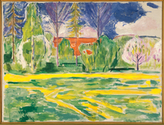 Spring at Ekely by Edvard Munch
