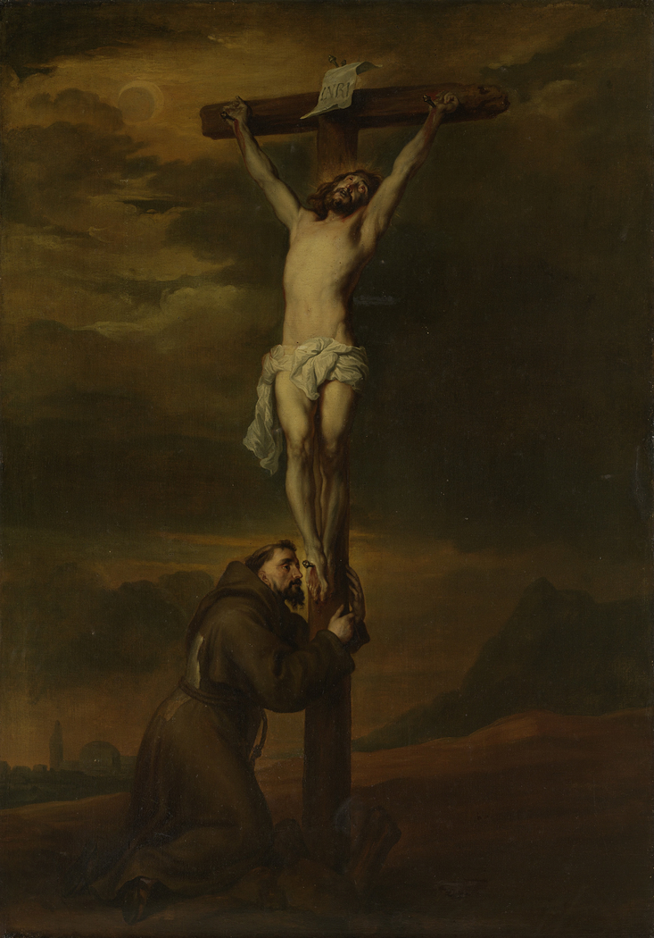 St Francis at the foot of the cross