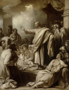 St. Peter's First Sermon in the City of Jerusalem by Benjamin West