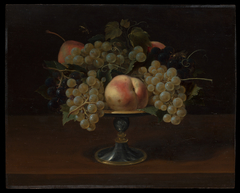 Still Life of Grapes and Peaches by Panfilo Nuvolone
