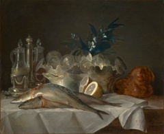 Still Life with Mackerel by Anne Vallayer-Coster
