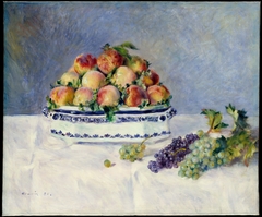 Still Life with Peaches and Grapes by Auguste Renoir