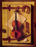 Still Life with Violin and Music